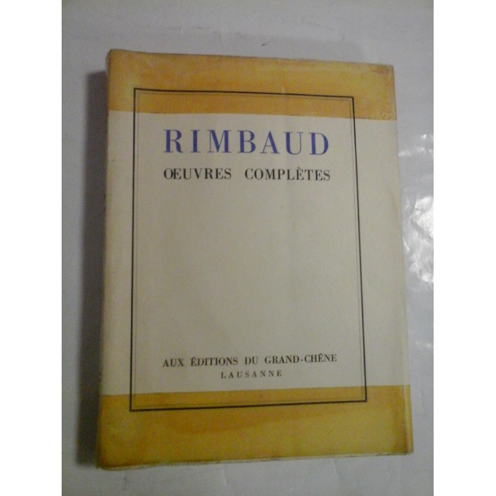     RIMBAUD  -  OEUVRES  COMPLETES 